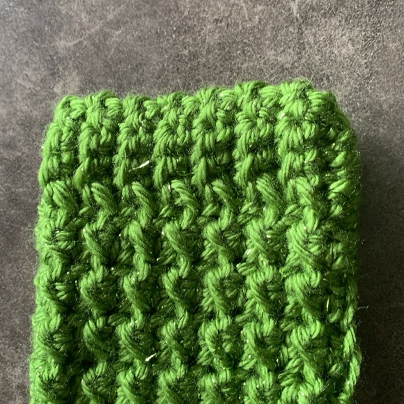 Hand Crocheted Women's Beanie & Wrist Warmers - Picture 13 of 13